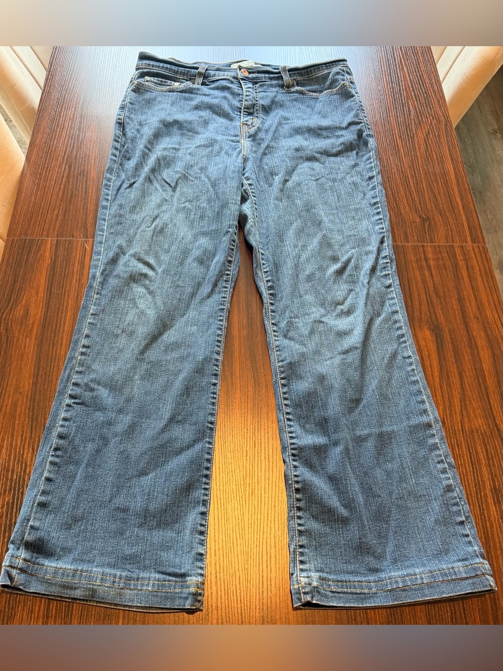 Levis 512 Women’s Blue Perfectly Slimming Bootcut Denim Jeans Size 14 Short